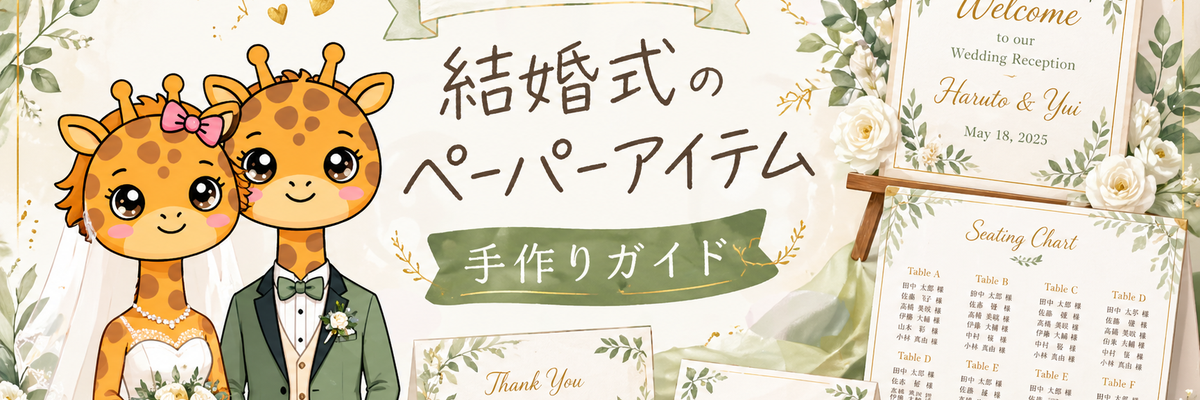 Canvaで簡単！結婚式のペーパーアイテムの作り方