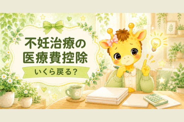 不妊治療の医療費控除はいくら戻る？控除額が約10万円でも、戻るのは約2万円の理由【30歳・体外受精】