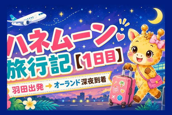 WDWハネムーン旅行記【1日目】羽田出発→オーランド深夜到着