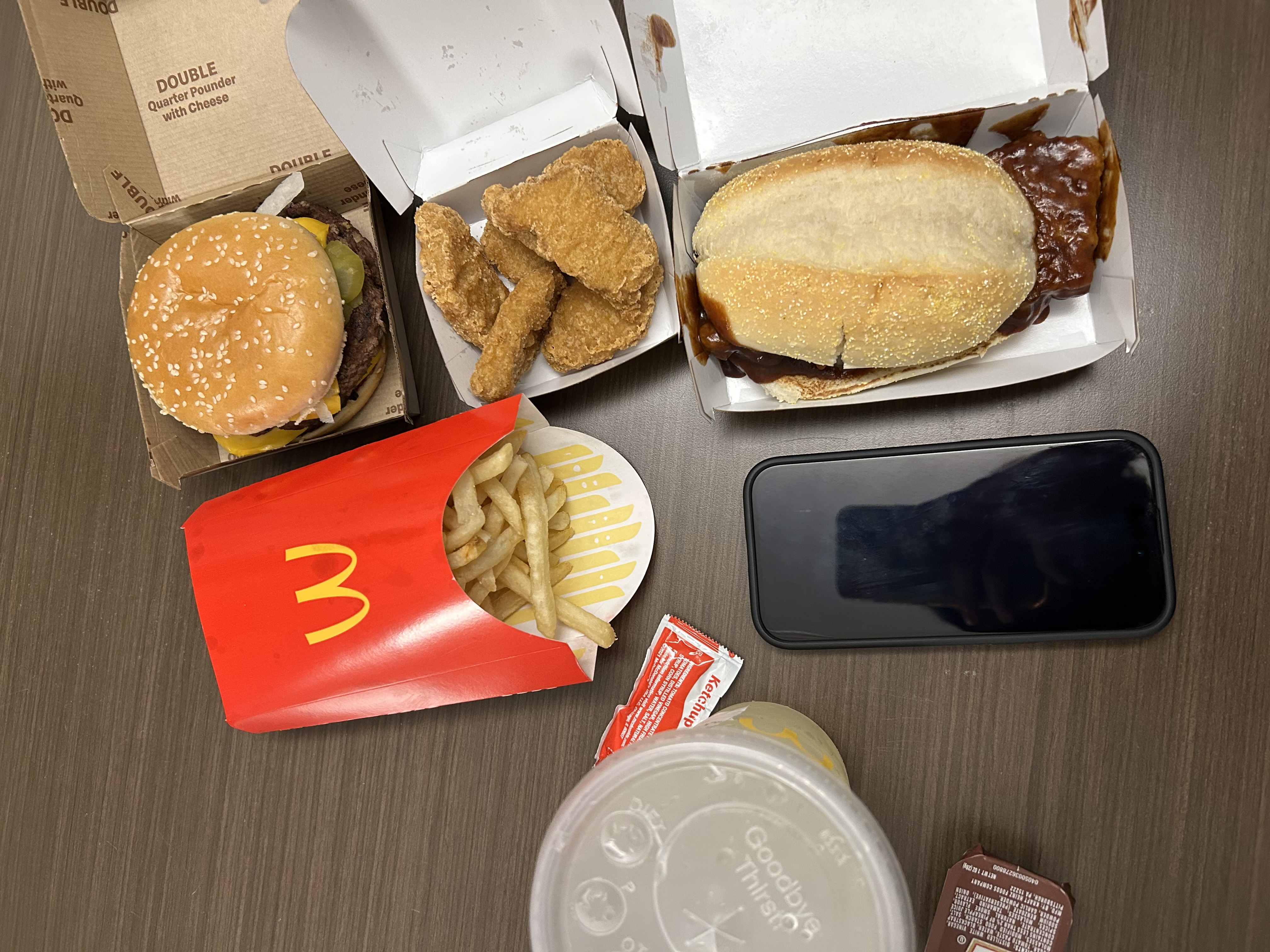 Uberで届いたマクドナルド
